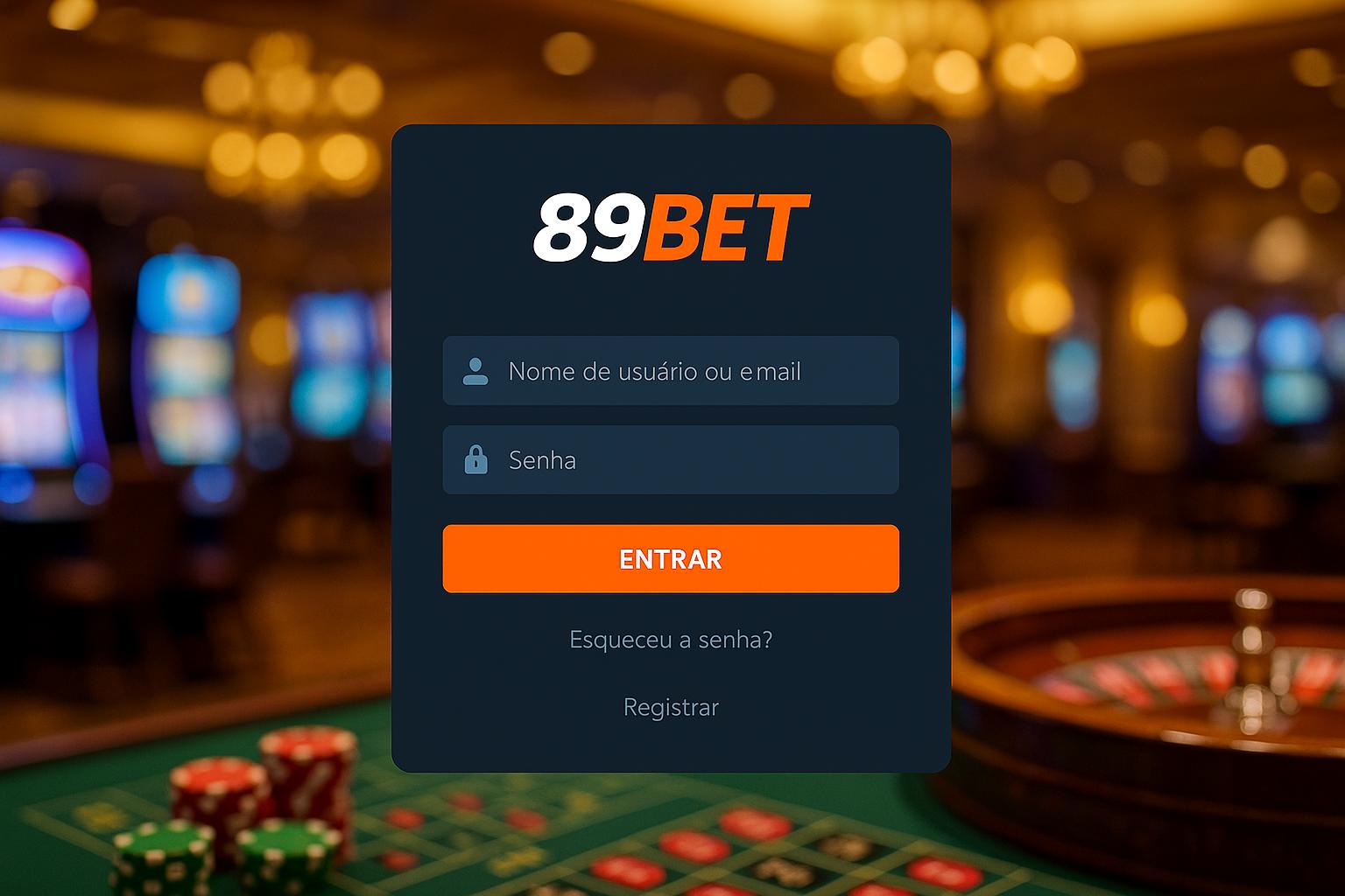 Criar uma nova Conta no plataforma 89BET  